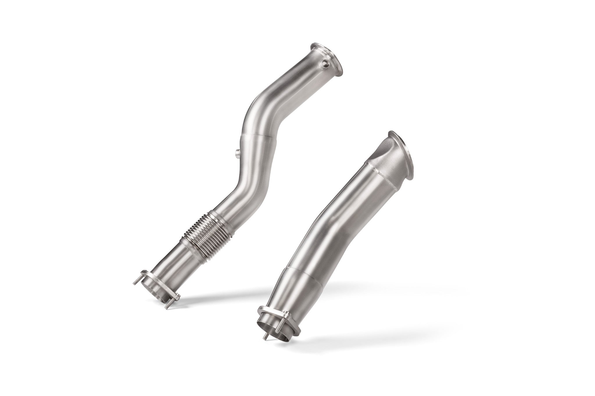 Akrapovic Catless Turbo Down Pipes - BMW 2 Series G87 M2 - Evolve Automotive